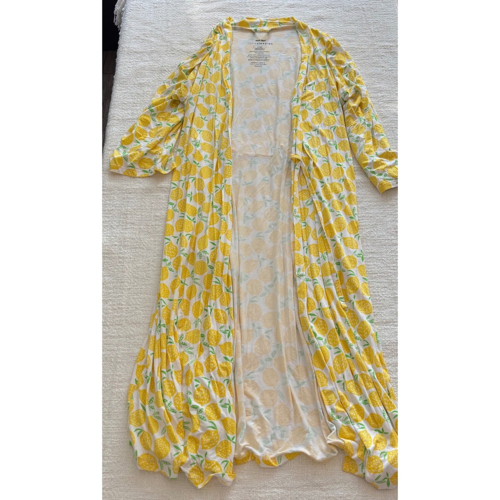 Little Sleepies Lemon Zest Bamboo Viscose Long Robe Yellow Large LS007PGLTW